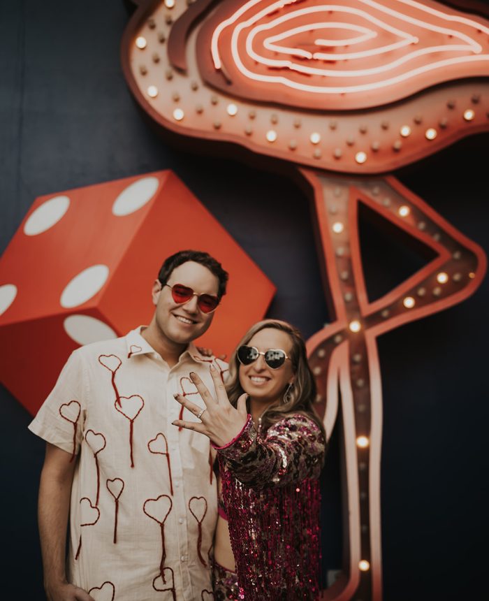 Retro-Chic Downtown Las Vegas Engagements