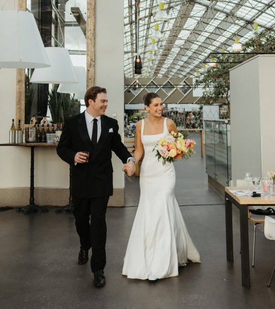 Cute and Minimalistic Summer Wedding at Glasshouse Kitchen