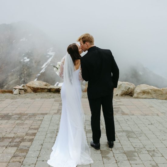 Intimate and Foggy Mountaintop Wedding in British Columbia