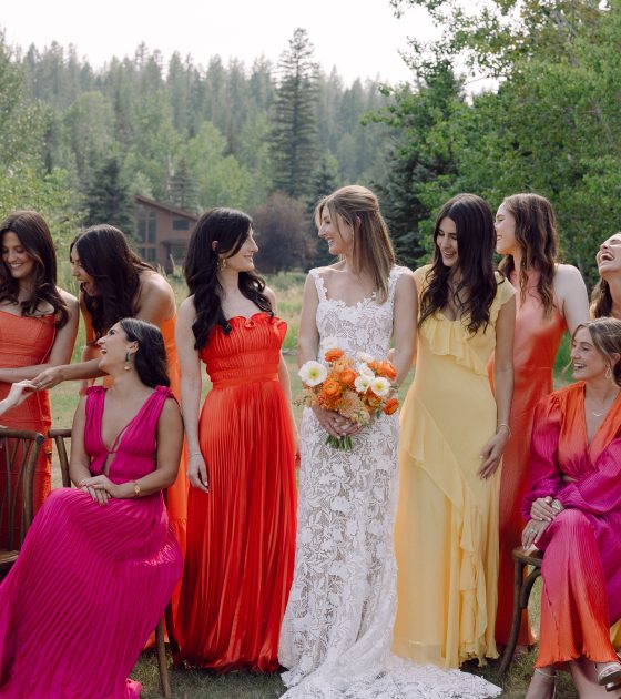 Fresh and Color-Driven Tented Whitefish Wedding
