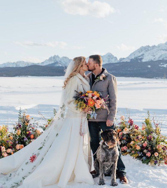 Scenic and Snowy Idaho Wedding