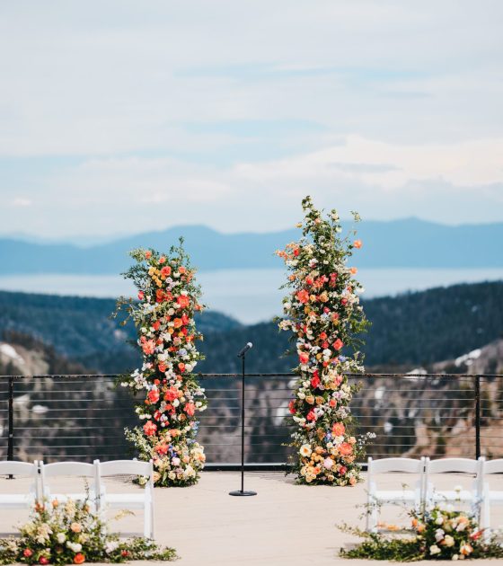 Refined Lake Tahoe Wedding with Bright Spring Details