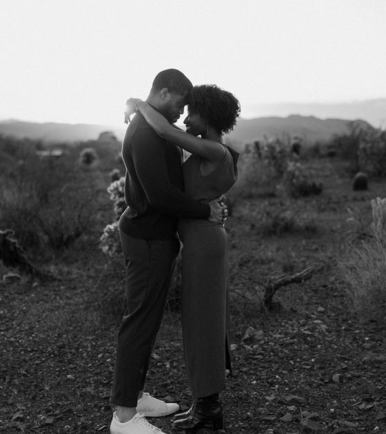 Stylish and Sunlit Desert Engagements in Arizona