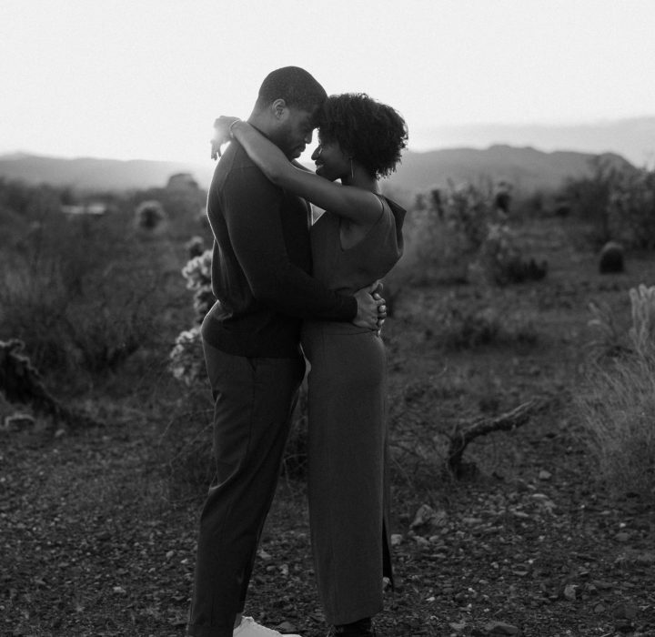 Stylish and Sunlit Desert Engagements in Arizona
