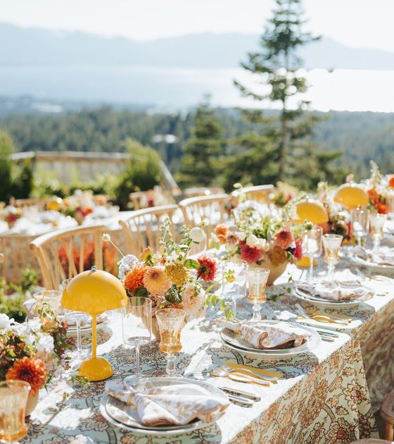 Sunset-Inspired Wedding Overlooking Lake Tahoe