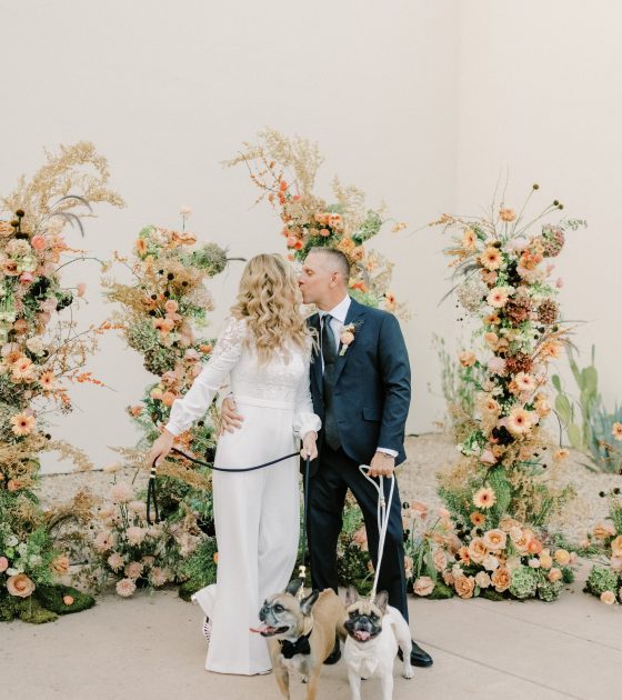 Soft Arizona Wedding with Desert-Hued Florals