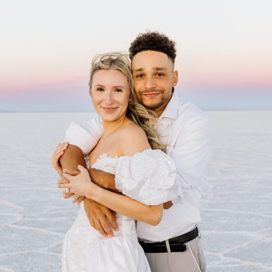 Sunset Salt Flats Engagement Session