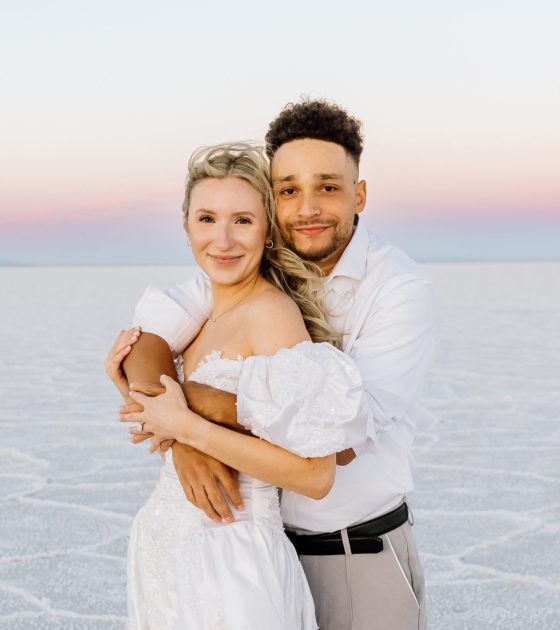 Sunset Salt Flats Engagement Session