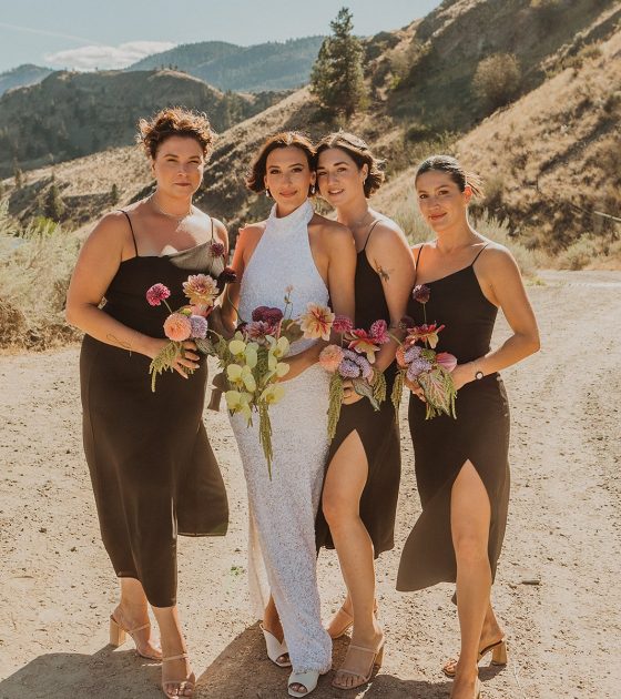Tented Wedding in British Columbia with Colorful Blooms