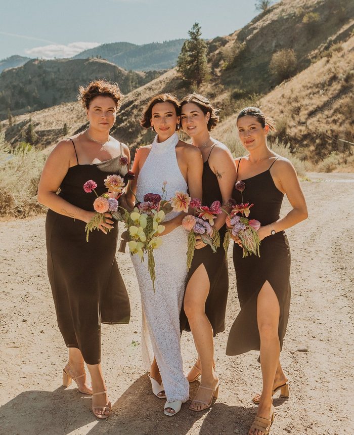 Tented Wedding in British Columbia with Colorful Blooms