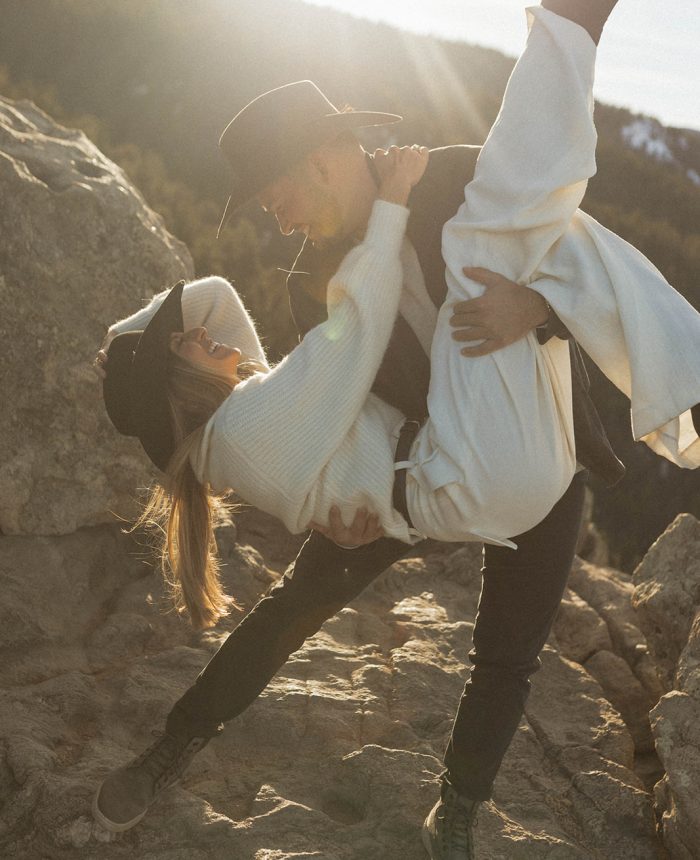 Boulder Engagement Session with a Western Flair