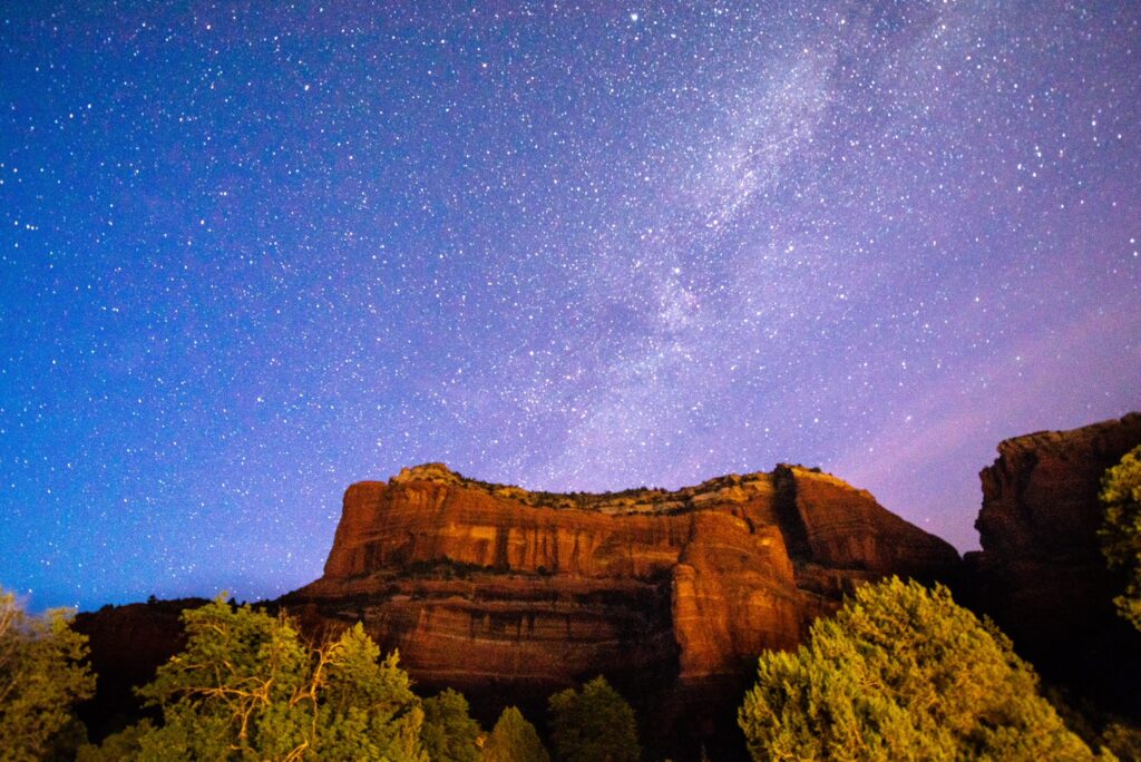 Enchantment Resort night sky with stars