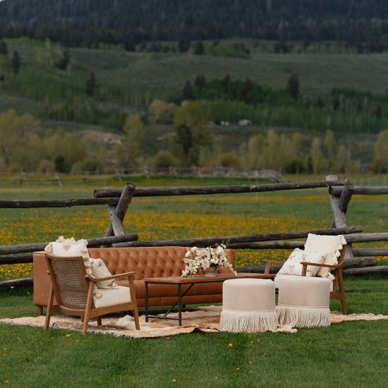 Spring Wedding Blending Rustic Charm with Teton Views
