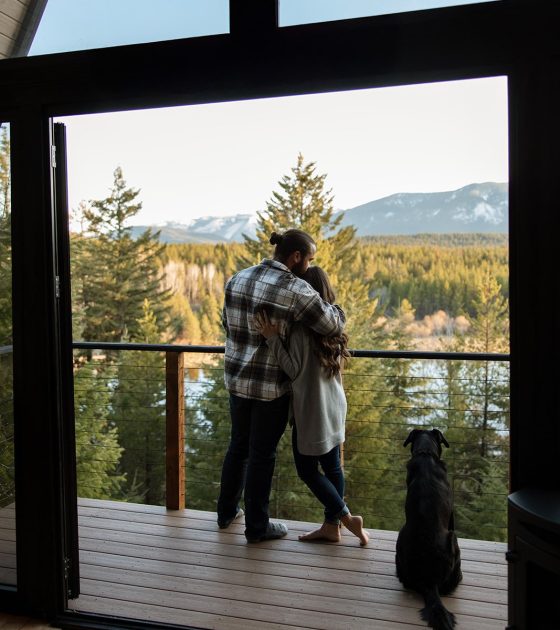 Cozy Rustic Cabin Engagements in Montana
