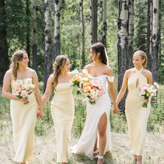 Alberta Wedding with Sweet Romance and Sorbet Blooms