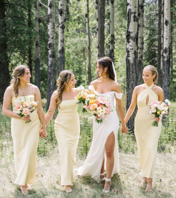 Alberta Wedding with Sweet Romance and Sorbet Blooms