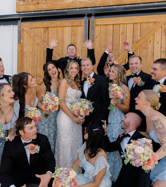 Beautiful and Soft Idaho Barn Wedding