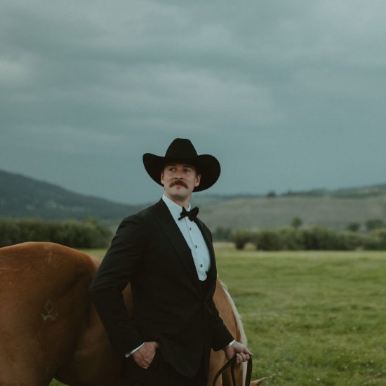 Mountain Ranch Wedding in Wyoming Filled with Western Charm