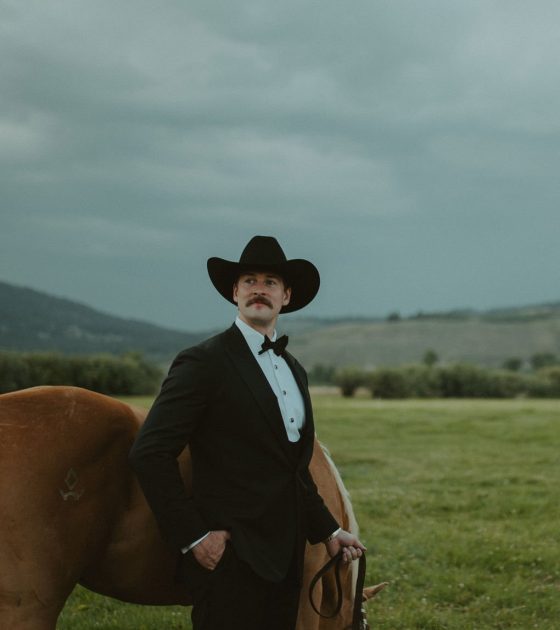 Mountain Ranch Wedding in Wyoming Filled with Western Charm