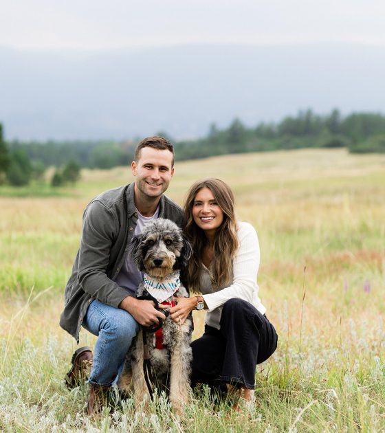 Sweet Engagement Session in the Meadows of Larkspur