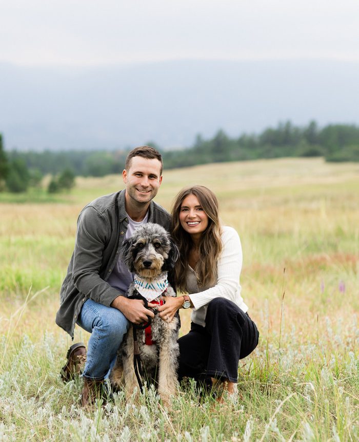 Sweet Engagement Session in the Meadows of Larkspur