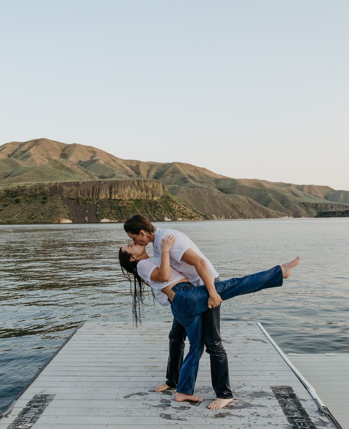 Idaho Engagement Session Full of Carefree Springtime Romance