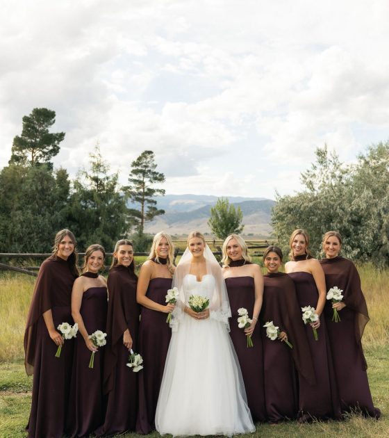 Elevated Ranch Wedding with Plum Accents in Montana