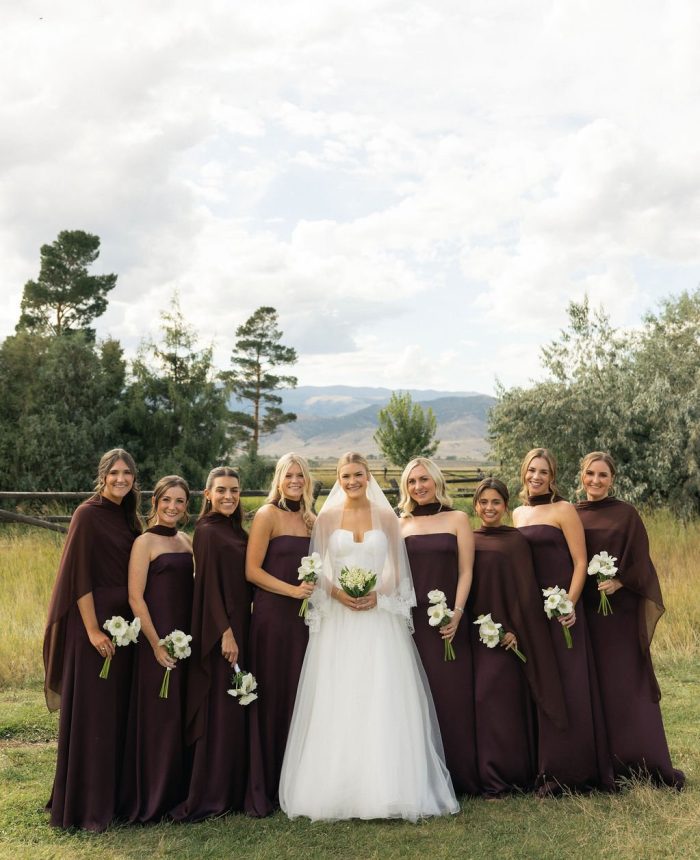 Elevated Ranch Wedding with Plum Accents in Montana