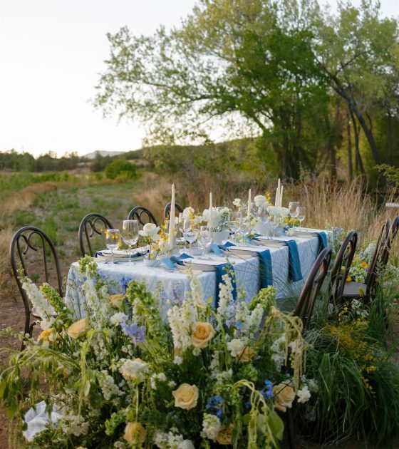 Soft Blue Serenity Editorial in New Mexico