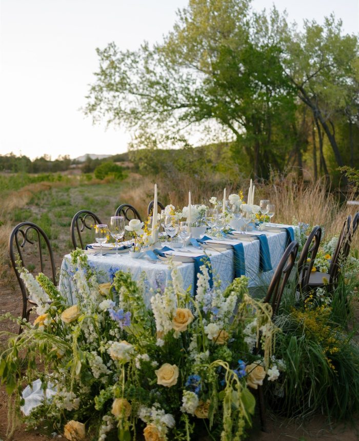 Soft Blue Serenity Editorial in New Mexico