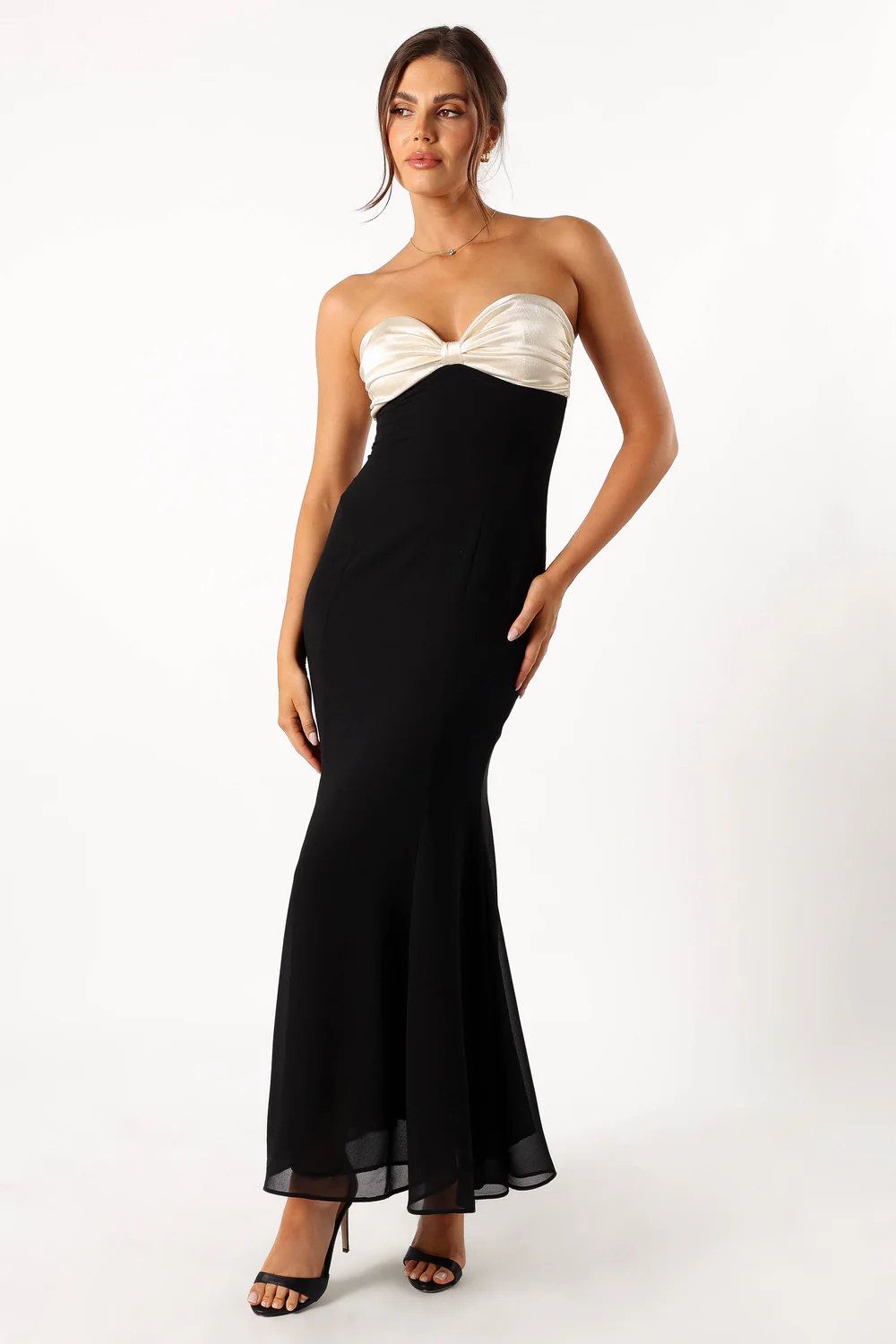 asymmetrical dress wedding Cut Draped Transparent Lace Fit & Flare LAGSHIAN Women's Deep V US SIZE:8 fwpart1 Asymmetric off