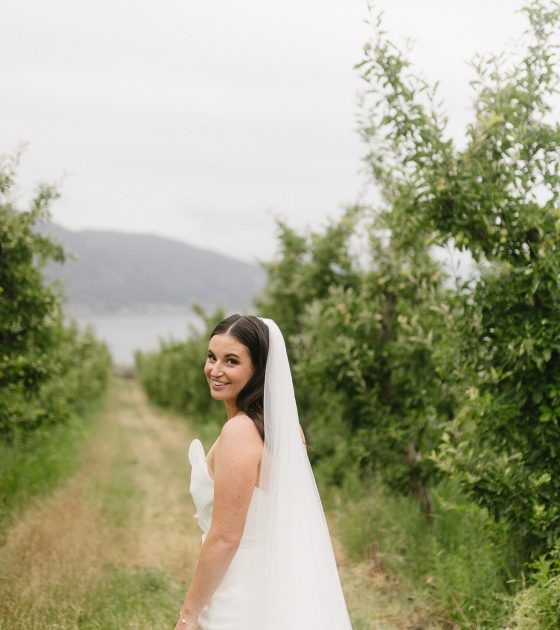 Orchard Wedding with Hazy Skies and Lively Blooms in BC