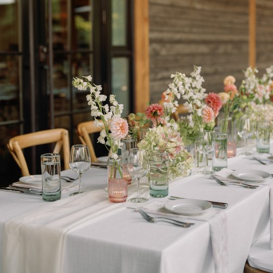 Soft Pink Floral Wedding at High West Distillery