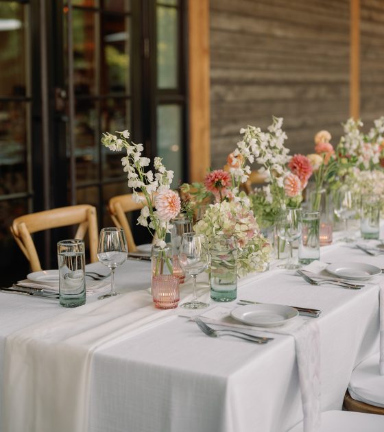 Soft Pink Floral Wedding at High West Distillery