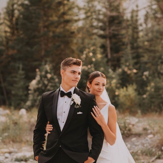 Elegant White Floral Wedding in the Mountains of Canmore
